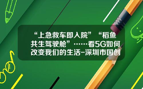 “上急救车即入院”“稻鱼共生驾驶舱”……看5G如何改变我们的生活-深圳市国创智联网络系统有限公司【新闻】