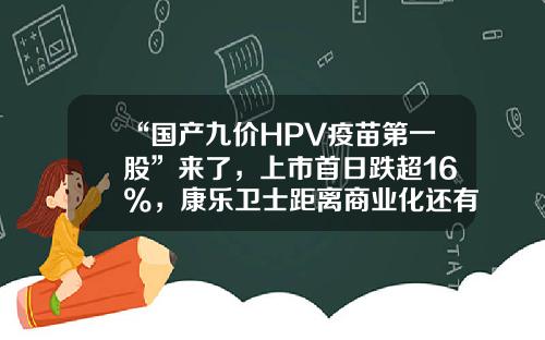 “国产九价HPV疫苗第一股”来了，上市首日跌超16%，康乐卫士距离商业化还有多远？-生产宫颈癌疫苗的上市公司