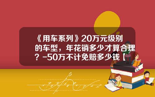 《用车系列》20万元级别的车型，年花销多少才算合理？-50万不计免赔多少钱【新闻】