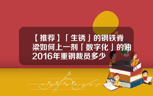 【推荐】「生锈」的钢铁脊梁如何上一剂「数字化」的油2016年重钢裁员多少