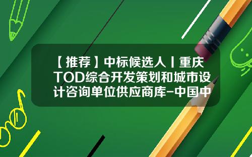 【推荐】中标候选人丨重庆TOD综合开发策划和城市设计咨询单位供应商库-中国中铁二院工程集团有限责任公司重庆大学