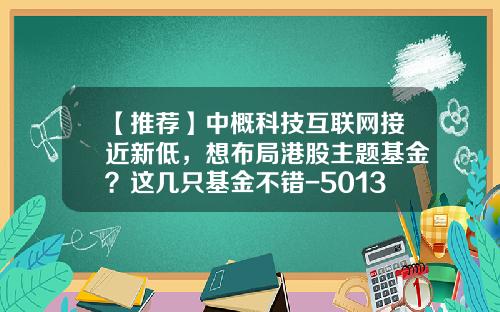 【推荐】中概科技互联网接近新低，想布局港股主题基金？这几只基金不错-501301基金
