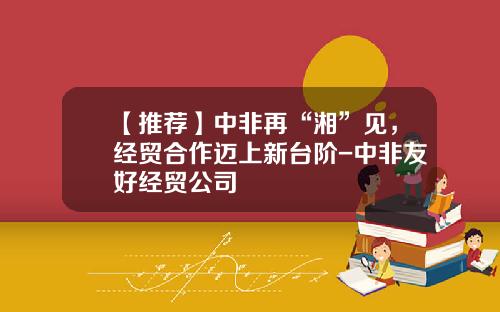【推荐】中非再“湘”见，经贸合作迈上新台阶-中非友好经贸公司