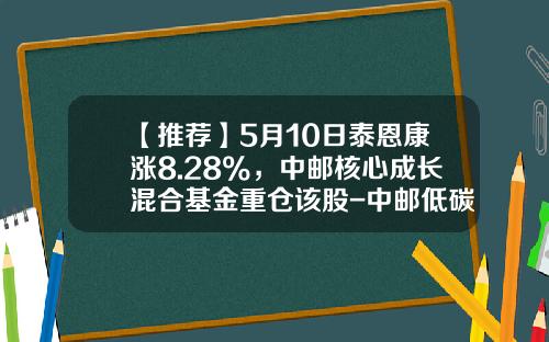 【推荐】5月10日泰恩康涨8.28%，中邮核心成长混合基金重仓该股-中邮低碳混合基金