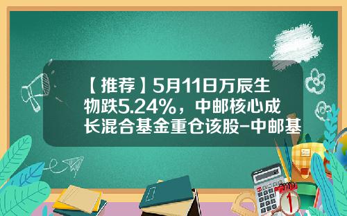 【推荐】5月11日万辰生物跌5.24%，中邮核心成长混合基金重仓该股-中邮基金核心
