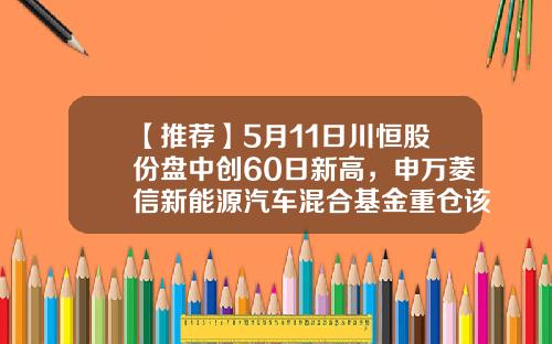 【推荐】5月11日川恒股份盘中创60日新高，申万菱信新能源汽车混合基金重仓该股-申万新动力基金净值