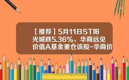 【推荐】5月11日ST阳光城跌5.36%，华商远见价值A基金重仓该股-华商价值基金