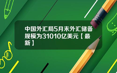中国外汇局5月末外汇储备规模为31010亿美元【最新】