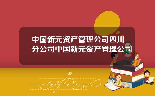 中国新元资产管理公司四川分公司中国新元资产管理公司