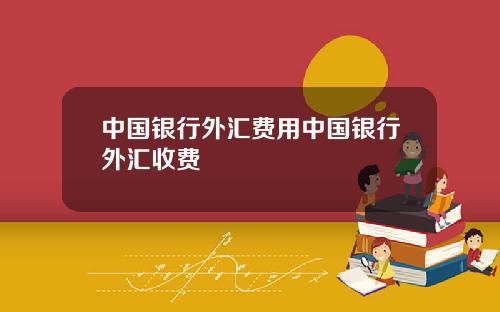 中国银行外汇费用中国银行外汇收费