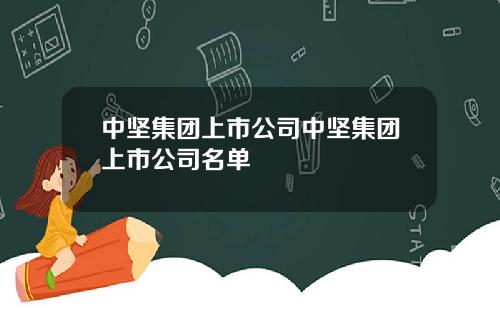 中坚集团上市公司中坚集团上市公司名单