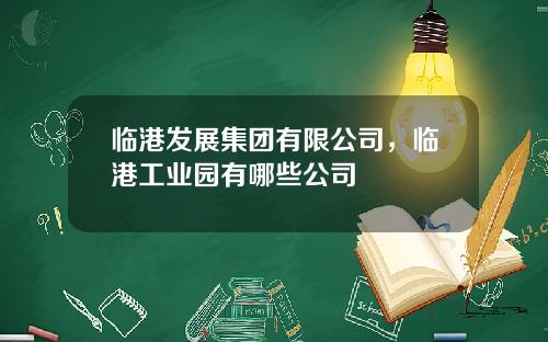临港发展集团有限公司，临港工业园有哪些公司