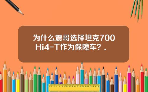 为什么震哥选择坦克700 Hi4-T作为保障车？.