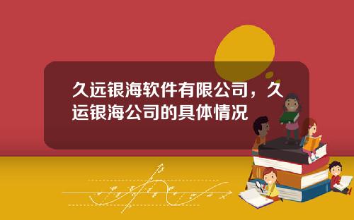 久远银海软件有限公司，久运银海公司的具体情况
