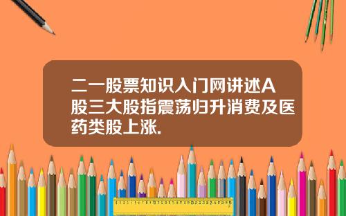 二一股票知识入门网讲述A股三大股指震荡归升消费及医药类股上涨.