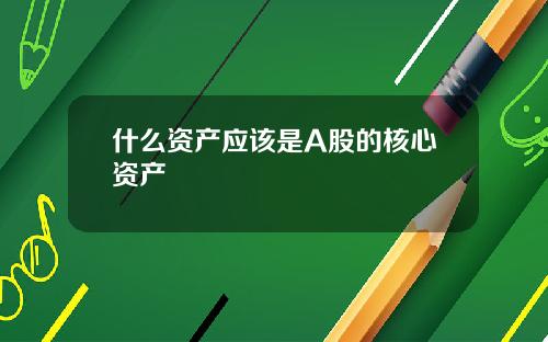 什么资产应该是A股的核心资产