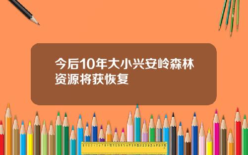 今后10年大小兴安岭森林资源将获恢复