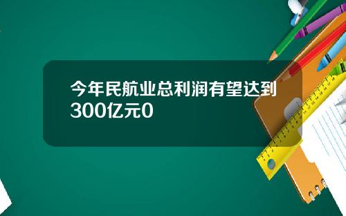 今年民航业总利润有望达到300亿元0
