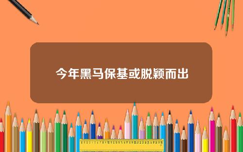 今年黑马保基或脱颖而出