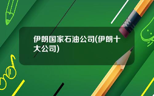 伊朗国家石油公司(伊朗十大公司)