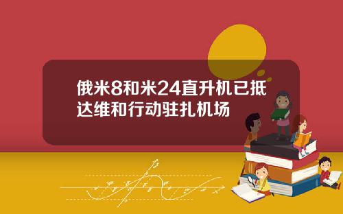 俄米8和米24直升机已抵达维和行动驻扎机场