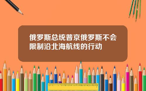 俄罗斯总统普京俄罗斯不会限制沿北海航线的行动
