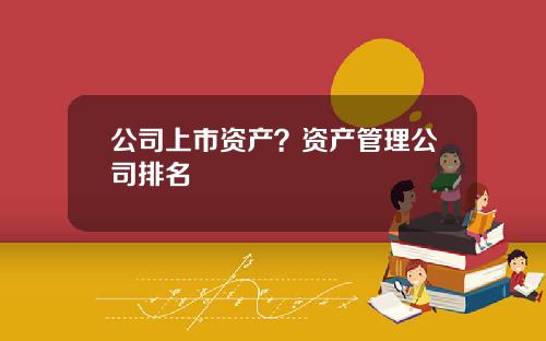 公司上市资产？资产管理公司排名