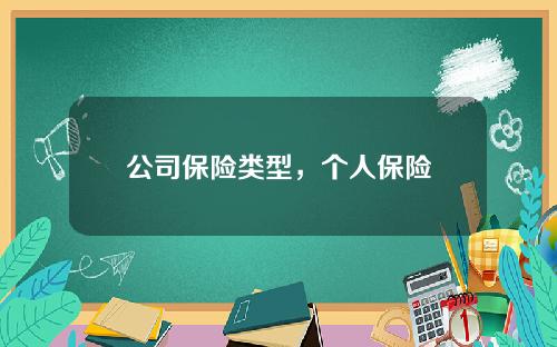 公司保险类型，个人保险
