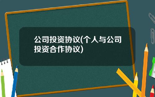 公司投资协议(个人与公司投资合作协议)