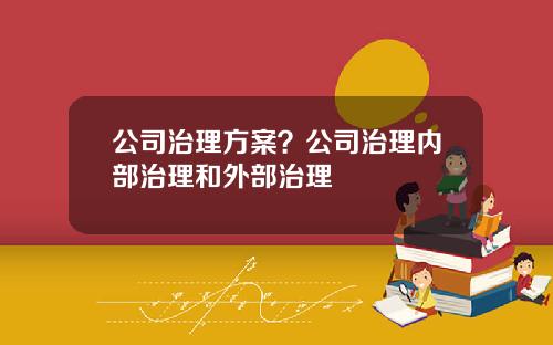 公司治理方案？公司治理内部治理和外部治理