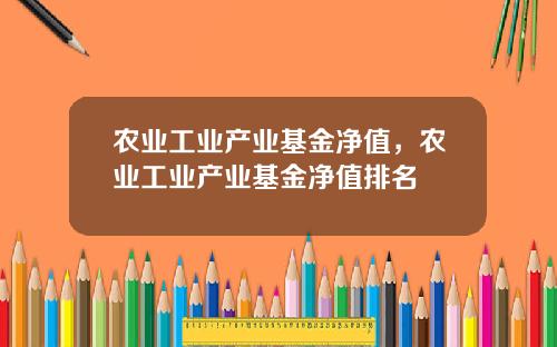 农业工业产业基金净值，农业工业产业基金净值排名