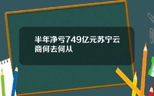 半年净亏749亿元苏宁云商何去何从