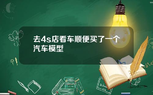去4s店看车顺便买了一个汽车模型