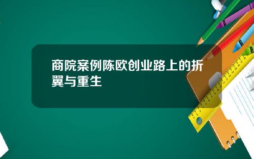 商院案例陈欧创业路上的折翼与重生 商院案例陈欧创业路上的折翼与重生