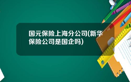 国元保险上海分公司(新华保险公司是国企吗)