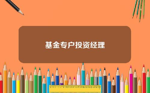 基金专户投资经理