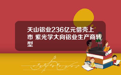 天山铝业236亿元借壳上市 紫光学大向铝业生产商转型