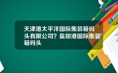 天津港太平洋国际集装箱码头有限公司？盐田港国际集装箱码头