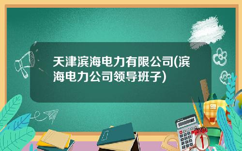 天津滨海电力有限公司(滨海电力公司领导班子)