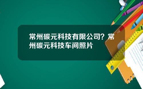 常州碳元科技有限公司？常州碳元科技车间照片