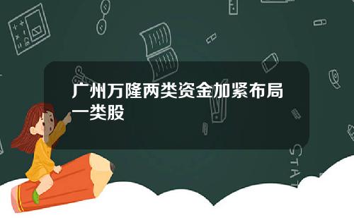 广州万隆两类资金加紧布局一类股