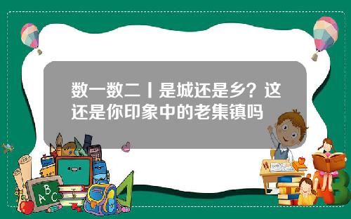 数一数二丨是城还是乡？这还是你印象中的老集镇吗