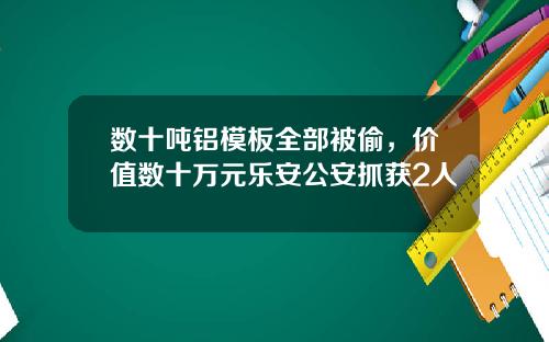 数十吨铝模板全部被偷，价值数十万元乐安公安抓获2人