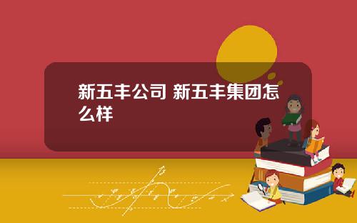 新五丰公司 新五丰集团怎么样