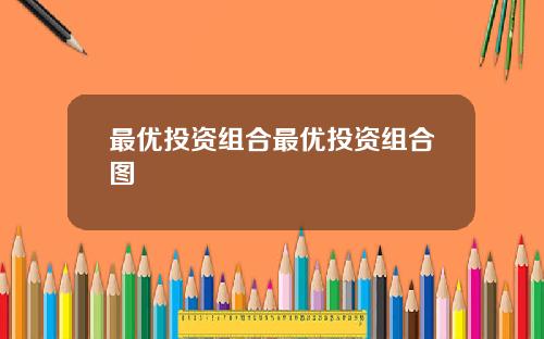 最优投资组合最优投资组合图