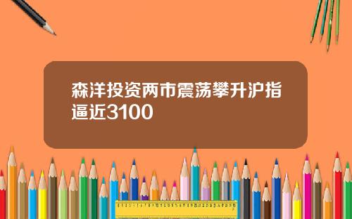 森洋投资两市震荡攀升沪指逼近3100