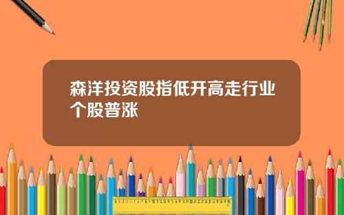 森洋投资股指低开高走行业个股普涨