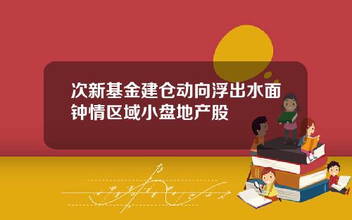 次新基金建仓动向浮出水面钟情区域小盘地产股