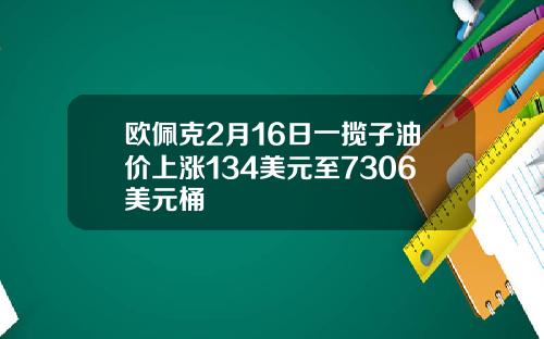 欧佩克2月16日一揽子油价上涨134美元至7306美元桶