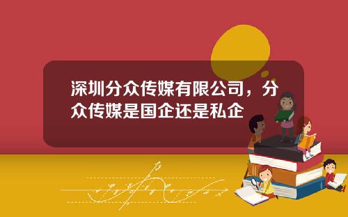 深圳分众传媒有限公司，分众传媒是国企还是私企